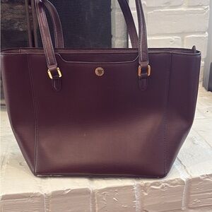 Ralph Lauren Deep Burgundy Tote